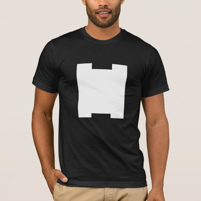 VERY ARTY H MONOGRAM BLACK T-Shirt (Front)