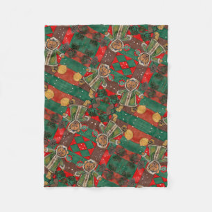 Very Beary Christmas Teddy Fleece Blanket