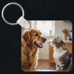Very beautiful design cat & dog on key ring<br><div class="desc">Very nice and beautiful pictures design of cat and dog on keychain its looking very beautiful products</div>