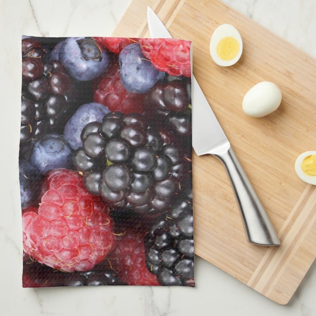 Very Berry Pickleball Paddle Tea Towel (Quarter Fold)