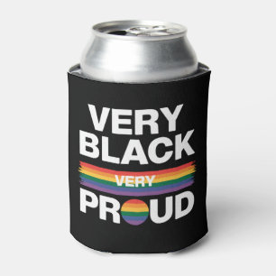 Very Black Very Proud Black Gay Pride LGBT Pride Can Cooler