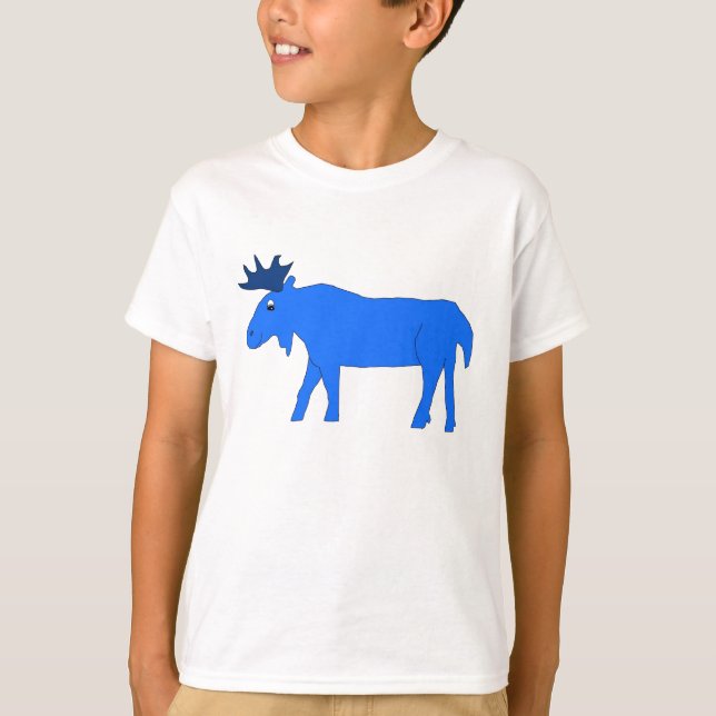 Very Blue Moose apparel T-Shirt (Front)