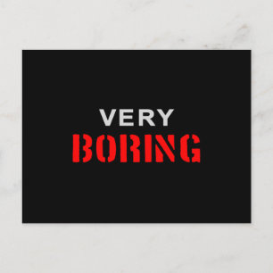 Very Boring Postcard