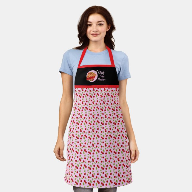 Very Cherry Retro Apron  (Worn)