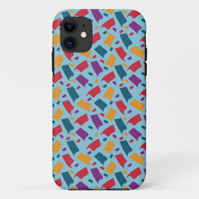 Very Colourful Abstract Pattern Case-Mate iPhone Case (Back)