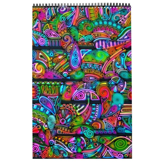 Very colourfully abstract forms art 10 calendar (Cover)