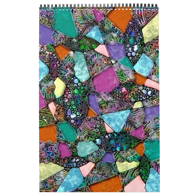 Very colourfully abstract forms art 11 calendar (Cover)