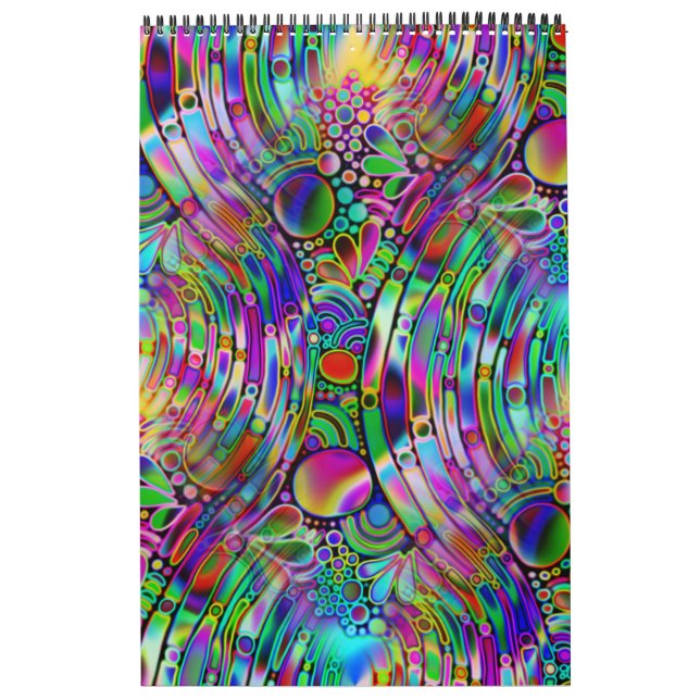 Very colourfully abstract forms art 1 calendar (Cover)