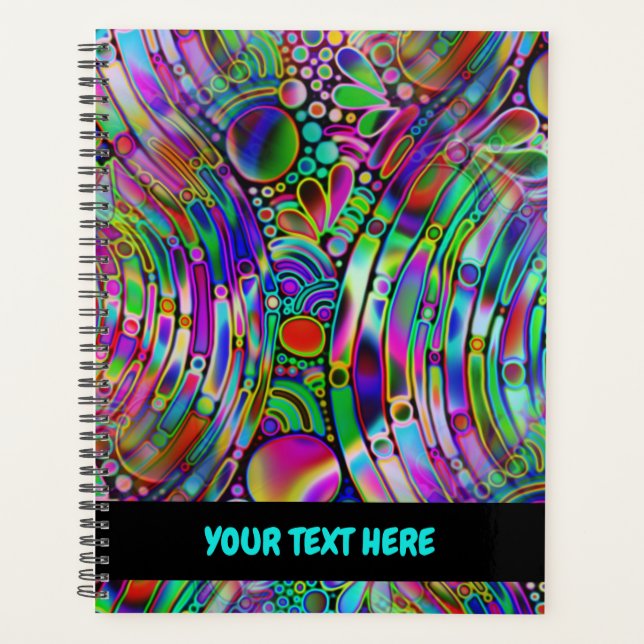 Very colourfully abstract forms art 1 planner (Front)