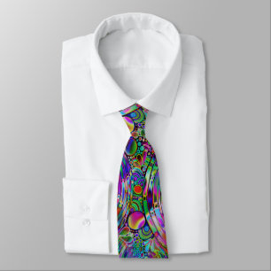 Very colourfully abstract forms art 1 tie