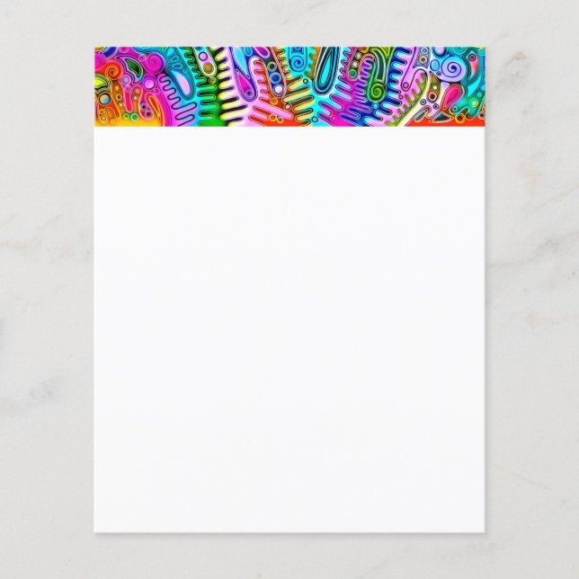Very colourfully abstract forms art 9 (Front)