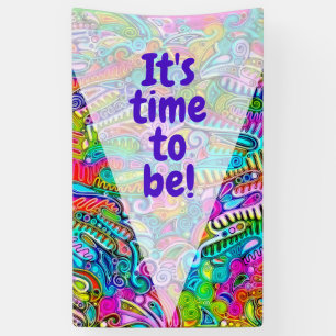 Very colourfully abstract forms art 9 banner