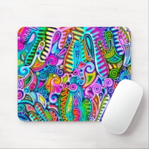 Very colourfully abstract forms art 9 mouse pad