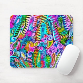 Very colourfully abstract forms art 9 mouse pad