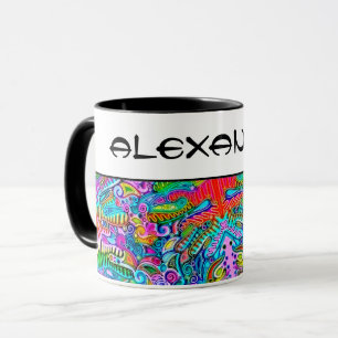 Very colourfully abstract forms art 9 mug