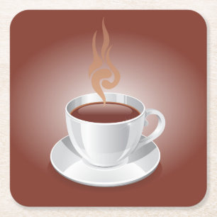 Very Cool Abstract Coffee Cup Coaster Set