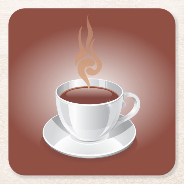 Very Cool Abstract Coffee Cup Coaster Set (Front)