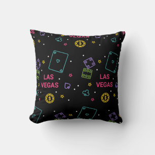 Very Cool and Colourful Las Vegas Casino Gambling Cushion