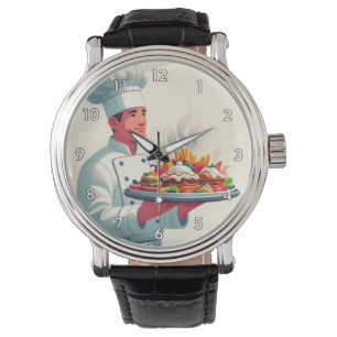 Very Cool and Colourful Perfect Chef Carrying Food Watch