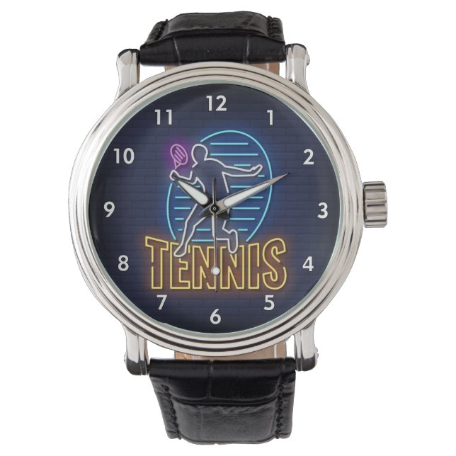 Very Cool and Colourful Simulated Neon Tennis Watch (Front)