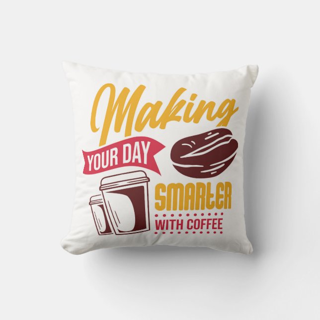 Very Cool and Cute Coffee or Java Cushion (Front)