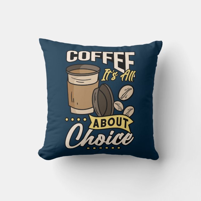 Very Cool and Cute Coffee or Java Cushion (Front)
