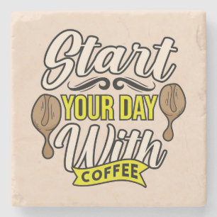 Very Cool and Cute Coffee or Java Stone Coaster