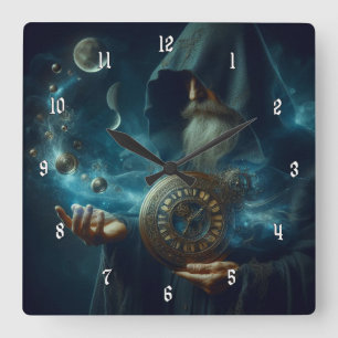 Very Cool and Mysterious Wizard of Time Square Wall Clock