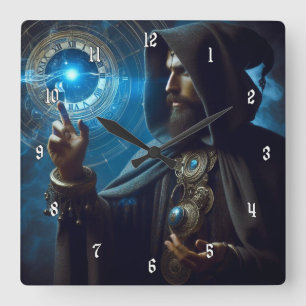 Very Cool and Mysterious Wizard of Time Square Wall Clock