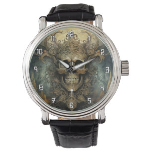 Very Cool Artistic Skull Watch
