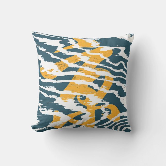 Very Cool Asian Calligraphy Cushion (Front)