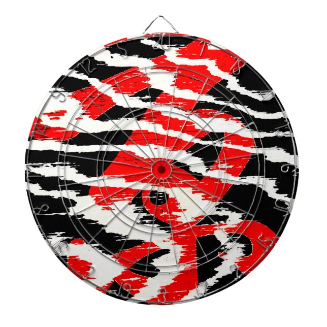 Very Cool Asian Calligraphy Dartboard (Front)