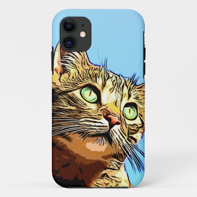 Very Cool Cat Artwork Case-Mate iPhone Case (Back)