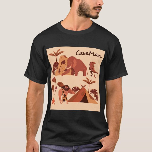 Very Cool Cave Man T-Shirt (Front)