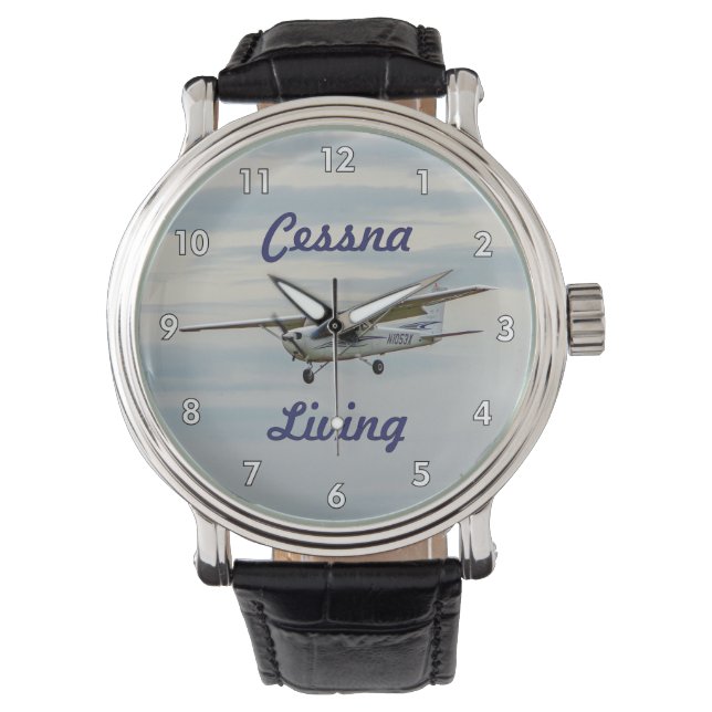 Very Cool Cessna Living Aeroplane Wrist Watch (Front)