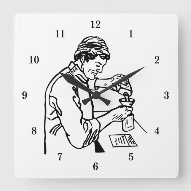 Very Cool Chemist Wall Clock (Front)