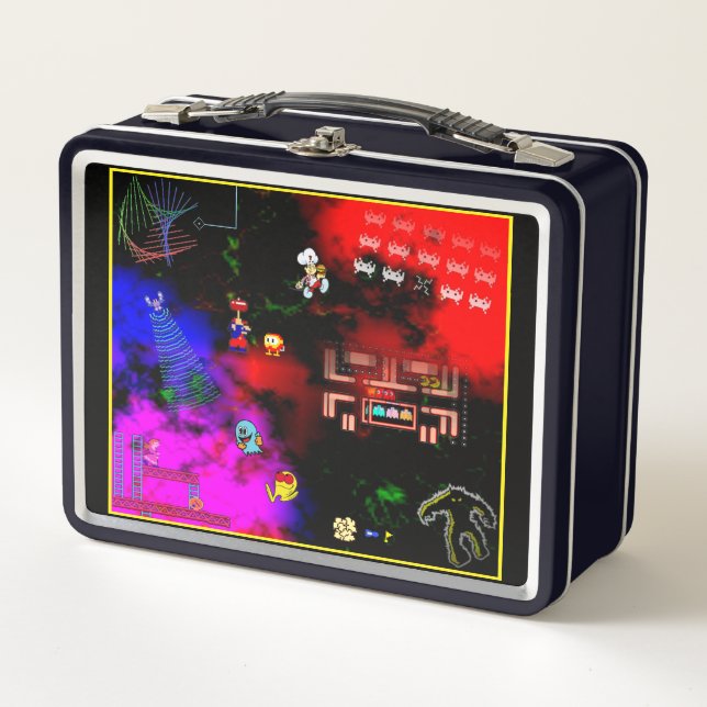 Very Cool Classic Arcade Metal Lunch Box (Front)