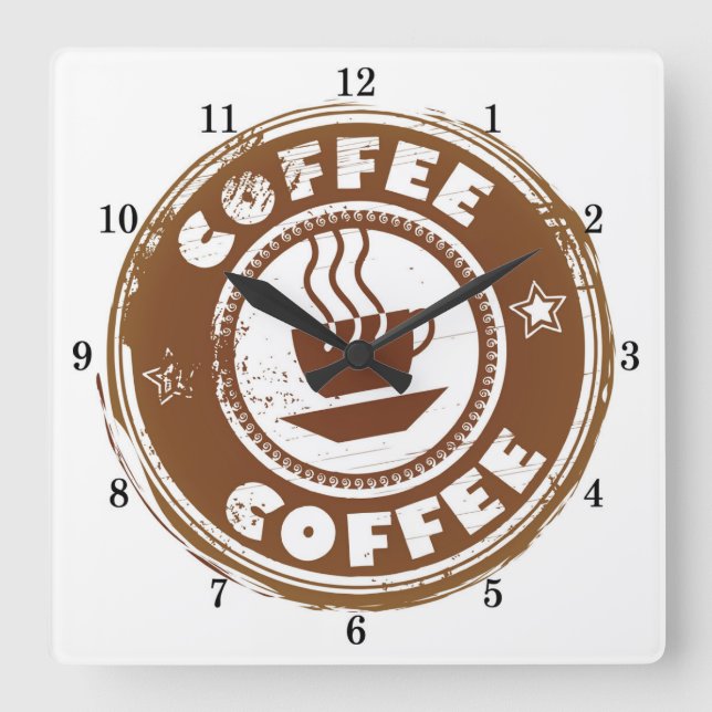 Very Cool Coffee Lovers Wall Clock (Front)