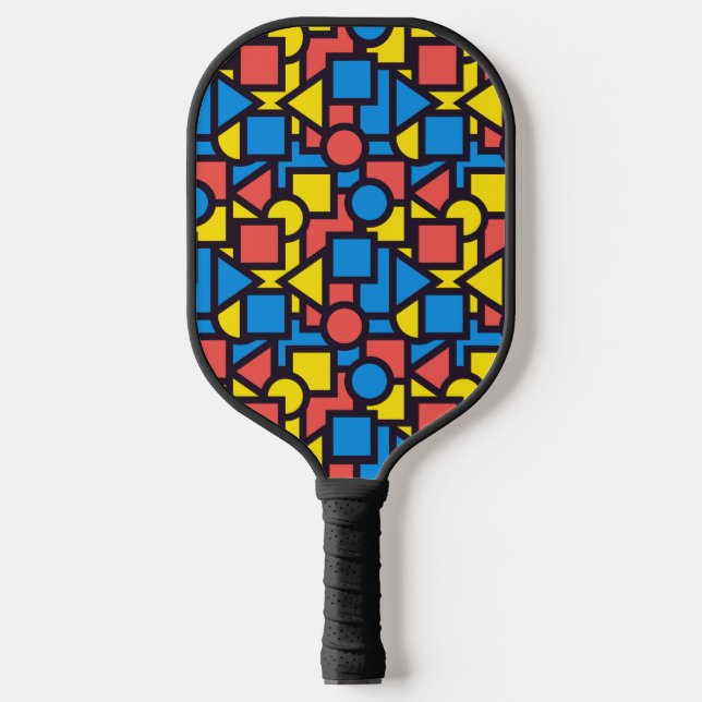 Very Cool Colourful Abstract Design Pickleball Paddle (Front)