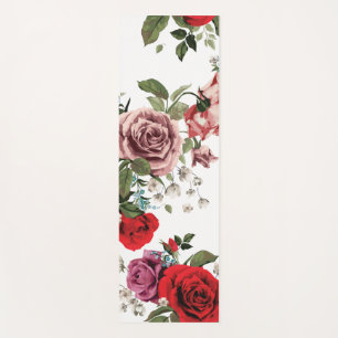 Very Cool Colourful Floral Designs Yoga Mat