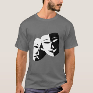 Very Cool Comedy and Tragedy Theatre Masks T-Shirt