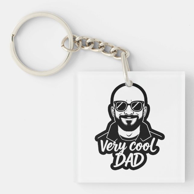 Very cool dad  key ring (Front)