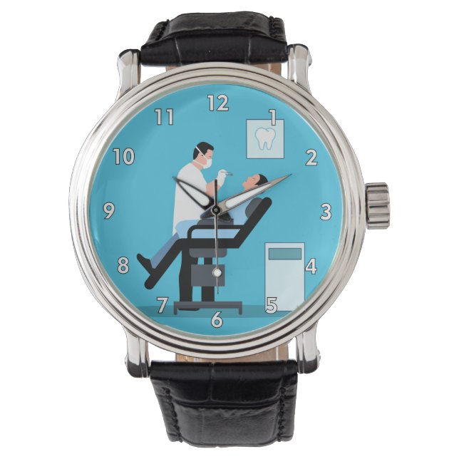 Very Cool Dentist with a Patient in the Office Watch (Front)