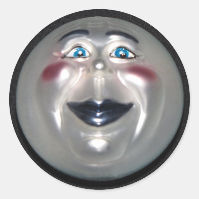 Very Cool Man On The Moon Figure Stickers (Front)