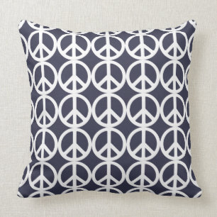 VERY COOL PEACE SIGN PRINT CUSHION