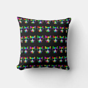 Very Cool Rainbow Cat with Sunglass Pattern  Cushion