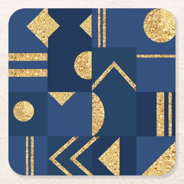 Very Cool Southwestern Blue Style Coaster Set (Front)