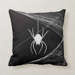 Very Cool Spider on Web Cushion