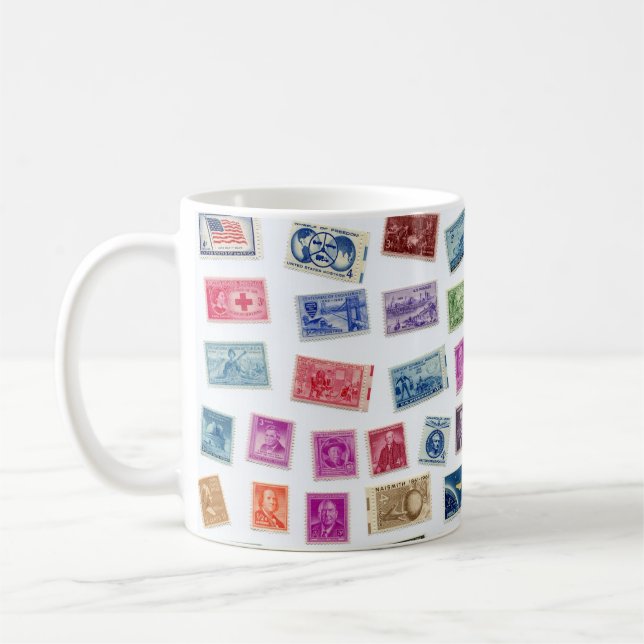 Very Cool Stamp Collecting Coffee Mug (Left)