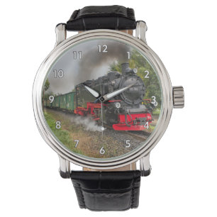 Very Cool Vintage Steam Engine Train Locomotive Watch